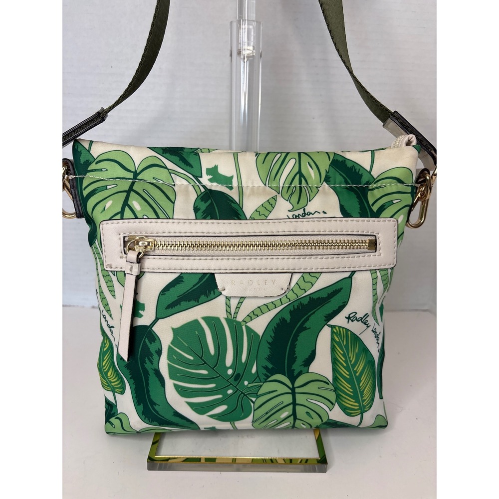 Radley London Finsbury Park Responsible Crossbody Bag Green Monstera Leaf Print